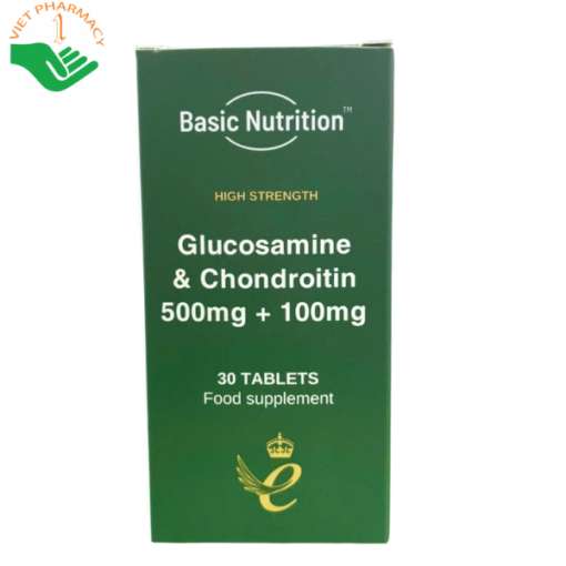Thực phẩm bảo vệ sức khỏe_ Glucosamine & Chondroitin 500mg + 100mg