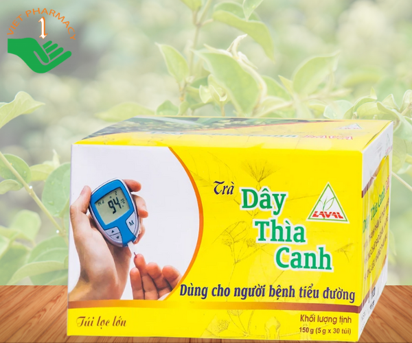 Trà túi lọc Dây Thìa Canh Lava dùng cho người bệnh tiểu đường (Hộp 30 túi x 5g)