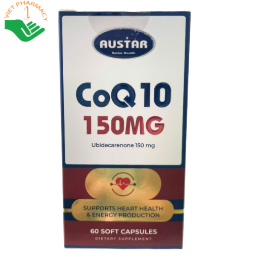 Viên uống Austar CoQ10 150 mg hỗ trợ sức khỏe tim mạch