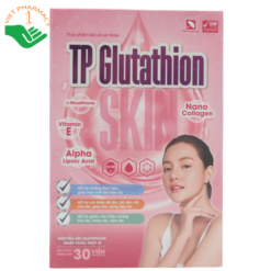 Viên uống VTM Glutathione Skin hỗ trợ làm sáng da, hỗ trợ giảm triệu chứng khô da, nhăn da, nám da