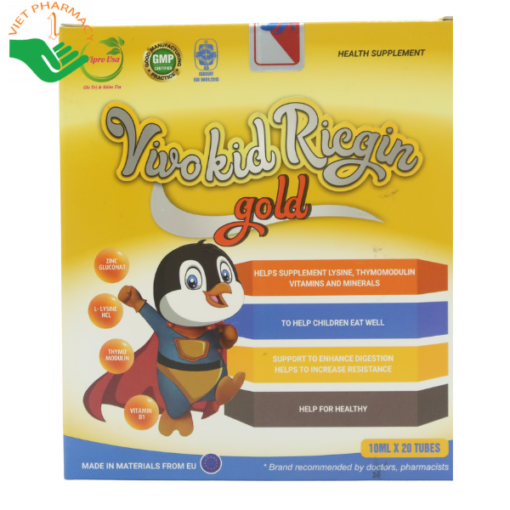 Vivokid Ricgin Gold - Tăng cường hấp thu, giúp cơ thể khỏe mạnh