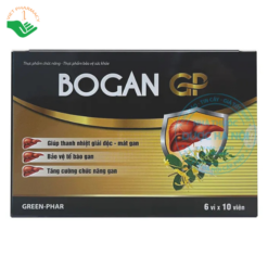 Bổ gan Bogan GP hỗ trợ và tăng cường sức khỏe gan (6 vỉ x 10 viên)