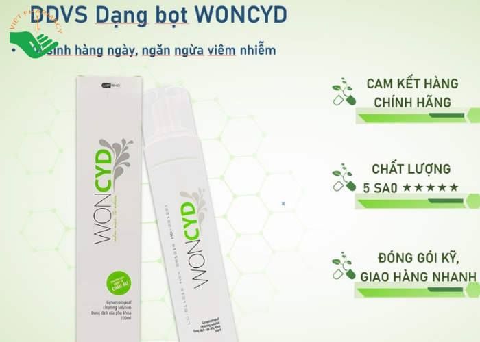 Dung dịch vệ sinh phụ nữ Woncyd phòng và điều trị viêm nhiễm đường sinh dục (200ml)