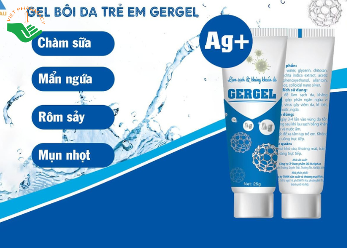 Gel bôi ngoài da Gergel giúp làm sạch và kháng khuẩn da (25g)