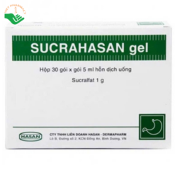 Hỗn dịch uống Sucrahasan Gel Hasan điều trị loét dạ dày, tá tràng (30 gói x 5ml)
