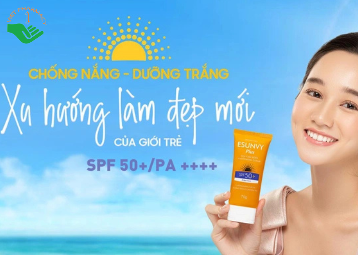 Kem chống nắng Esunvy Plus Sun Care Face SPF50+/PA++++ giúp chống nắng tối ưu, chống oxy hoá và lão hoá da (50g)