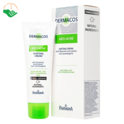 Kem dưỡng da Dermacos Anti Acne Matting Cream hỗ trợ ngăn ngừa mụn, kiểm soát dầu (50ml)
