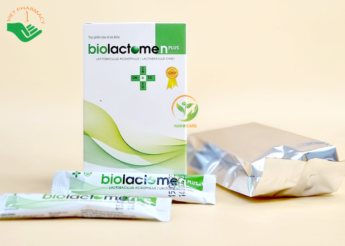 Men tiêu hóa Biolactomen Plus cân bằng sức khỏe hệ tiêu hóa (10 gói)