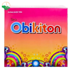 Siro Obikiton Hà Tây bổ sung calci, lysin và các vitamin cho trẻ (20 ống x 7,5ml)
