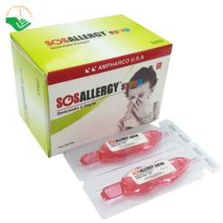 SOSAllergy Syrup trị viêm mũi dị ứng, mày đay (12 ống x 5ml)