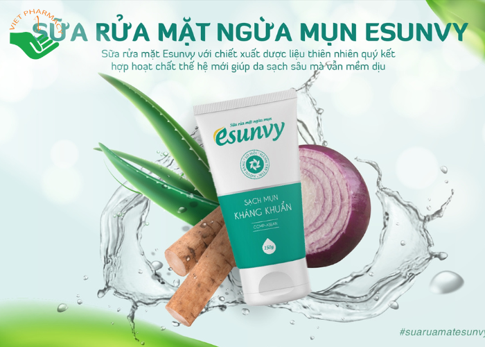 Sữa rửa mặt Esunvy làm sạch và ngừa mụn hiệu quả (150g)