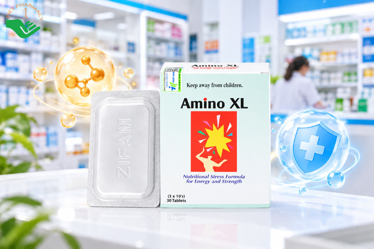 Thuốc Amino XL CMPS hỗ trợ ngăn ngừa thiếu hụt protein, duy trì và cải thiện sức khỏe (3 vỉ x 10 viên)