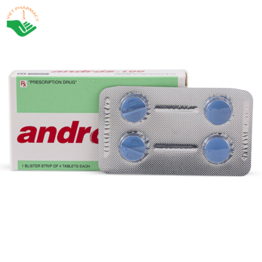 Thuốc Androz 100 điều trị rối loạn cương dương (1 vỉ x 1 viên)