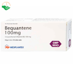 Thuốc Bequantene 100mg Mediplantex điều trị chứng rụng tóc lan tỏa (2 vỉ x 10 viên)