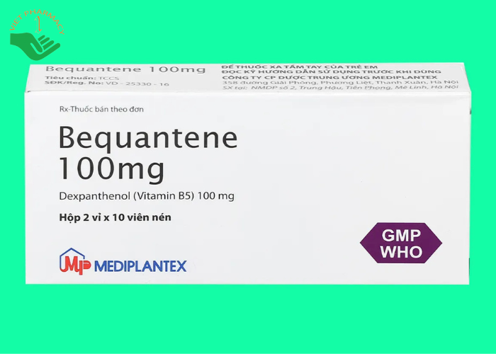 Thuốc Bequantene 100mg Mediplantex điều trị chứng rụng tóc lan tỏa (2 vỉ x 10 viên)