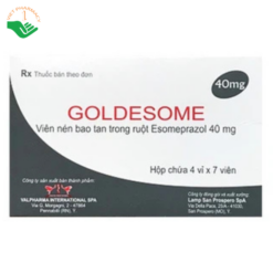 Thuốc Goldesome 40mg Valpharma điều trị loét dạ dày tá tràng lành tính (4 vỉ x 7 viên)