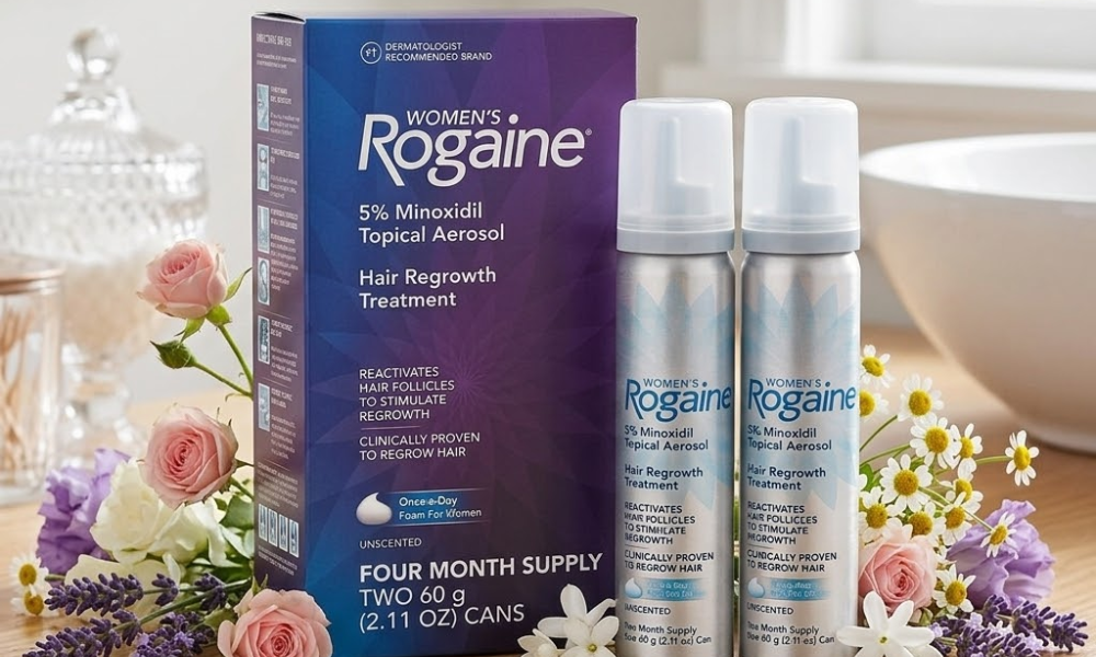 Thuốc mọc tóc dành cho nữ Kirkland/Women’s Rogaine Foam Minoxidil 5%