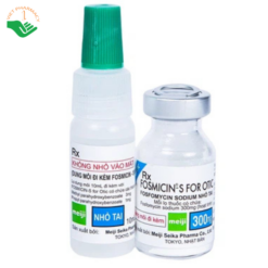 Thuốc nhỏ tai Fosmicin-S For Otic Meiji 300mg điều trị viêm tai ngoài, viêm tai giữa (10ml)