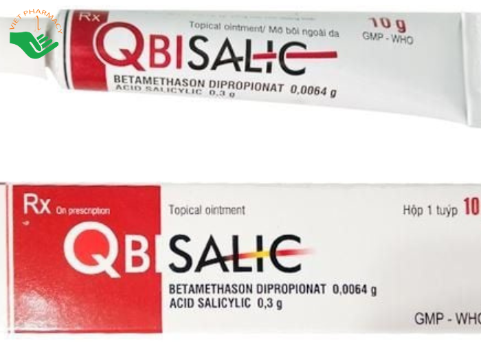 Thuốc Qbisalic 10g Quapharco giảm viêm da dị ứng, bệnh vảy nến, chàm (10g)