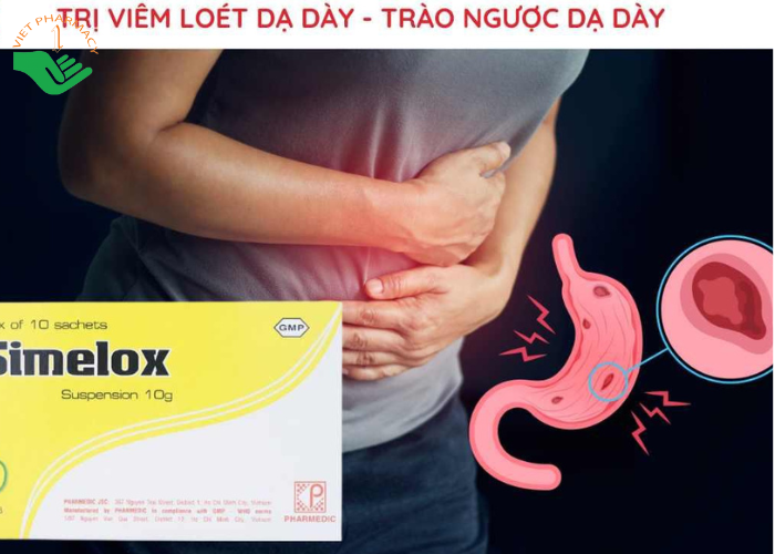 Thuốc Simelox Pharmedic điều trị rối loạn tiêu hóa (10 gói x 10g)
