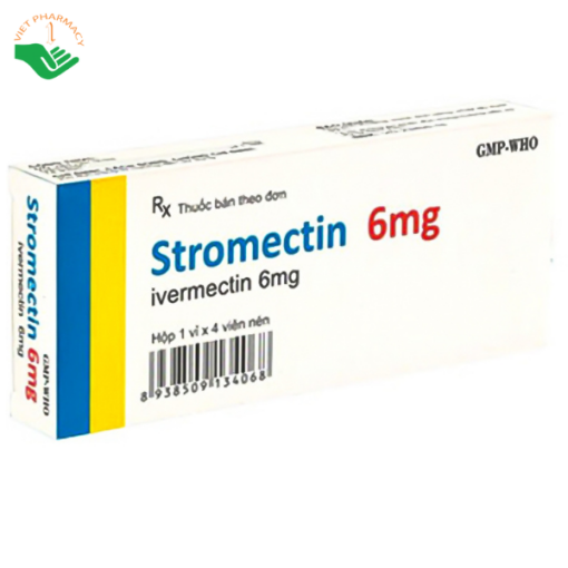 Thuốc Stromectin 6mg Usarich Pharm điều trị các bệnh giun (4 viên)