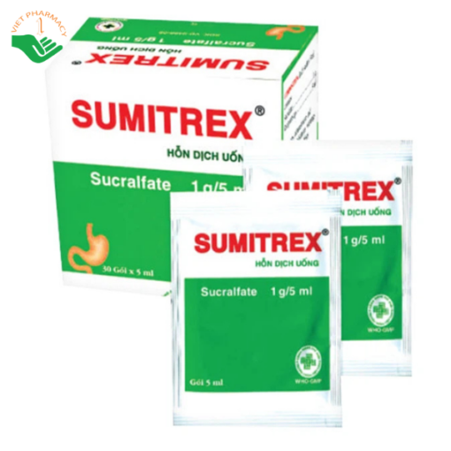 Thuốc Sumitrex 1g/5ml OPV điều trị loét dạ dày tá tràng (30 gói x5ml)