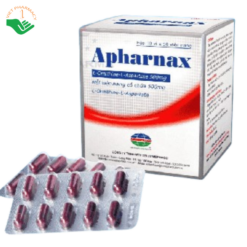 Viên nang APHARNAX 500MG điều trị viêm gan, xơ gan (10 vỉ x 10 viên)