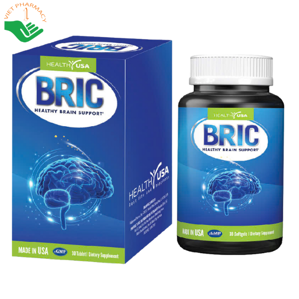 Viên uống BRIC Healthy USA hỗ trợ lưu thông máu não, cải thiện trí nhớ