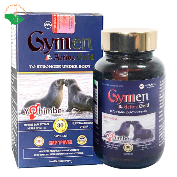 Viên uống Gymen Active Gold bổ thận, tăng cường sinh lý nam (30 viên)