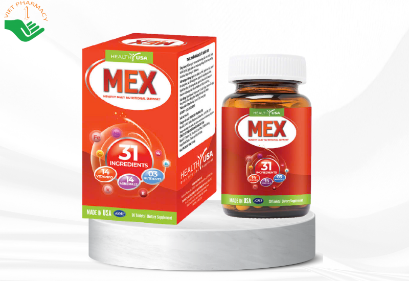 Viên uống MEX Healthy USA giúp bồi bổ cơ thể, giảm căng thẳng và mệt mỏi