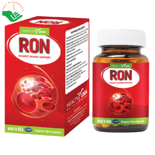 Viên uống RON Healthy USA hỗ trợ tái tạo máu, cải thiện tình trạng thiếu máu
