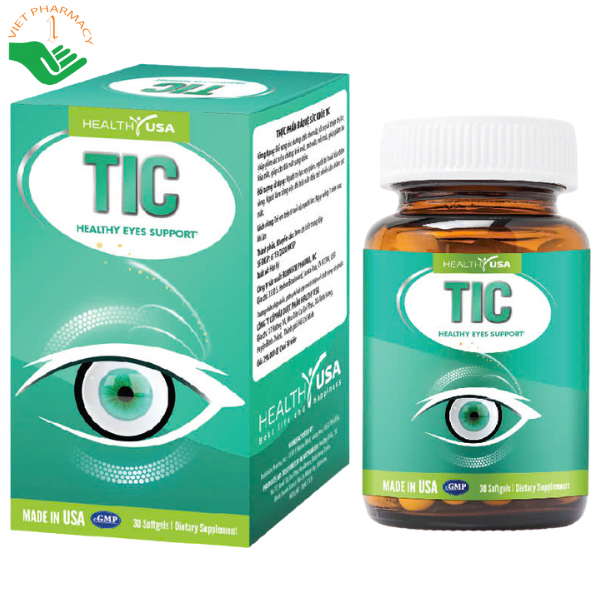 Viên uống TIC Healthy USA bổ sung dưỡng chất cho mắt sáng khoẻ, cải thiện thị lực