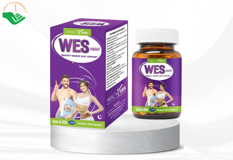 Viên uống WES NIGHT Healthy USA hỗ trợ giảm béo, giảm tích tụ mỡ (30 viên)