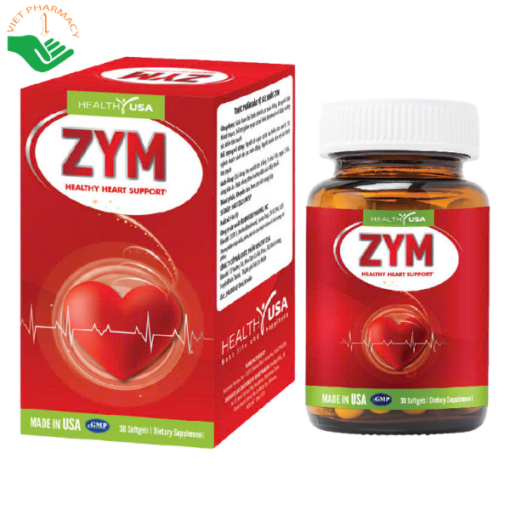 Viên uống ZYM Healthy USA hỗ trợ giảm nguy cơ tai biến, tăng cường sức khoẻ tim mạch