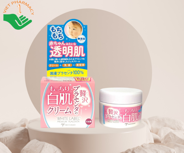 Kem Placenta White Label Premium dưỡng ẩm trắng da và cấp ẩm (Hũ 60g)
