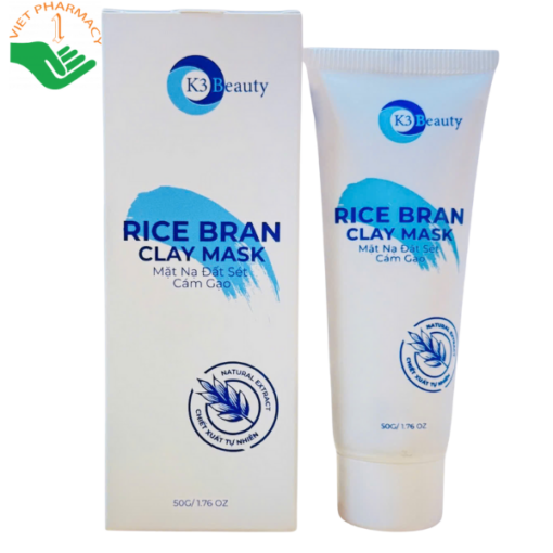 Mặt nạ đất sét cám gạo K3 Beauty Rice Bran Clay Mask