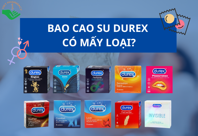 Bao cao su Durex có mấy loại? Tổng hợp các loại bao cao su Durex hiện nay