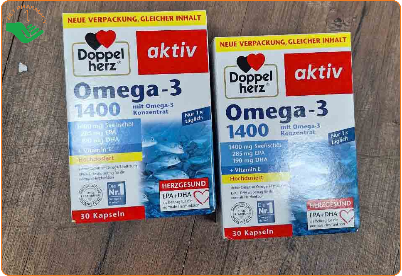 Doppelherz Aktiv Omega-3 DHA + EPA (Đức)