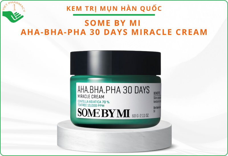 Kem trị mụn Hàn Quốc Some By Mi AHA-BHA-PHA 30 Days Miracle Cream