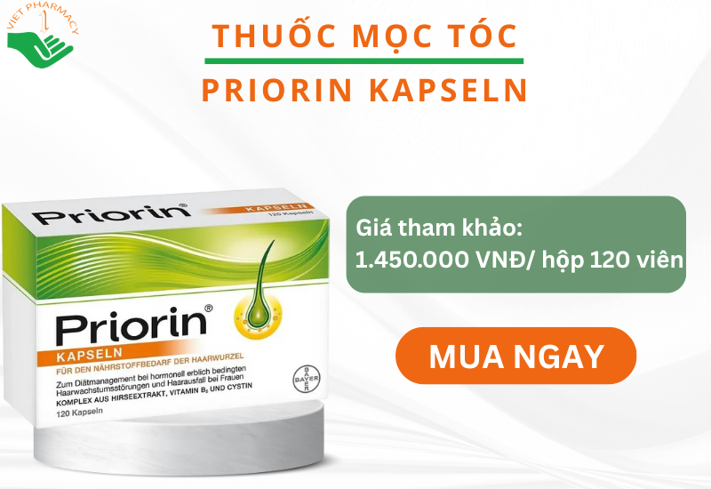 Thuốc mọc tóc Priorin của Đức​ 