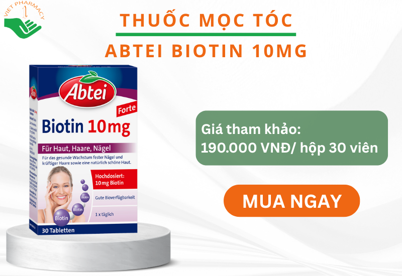 Thuốc kích thích mọc tóc của Đức​ Abtei Biotin 10mg