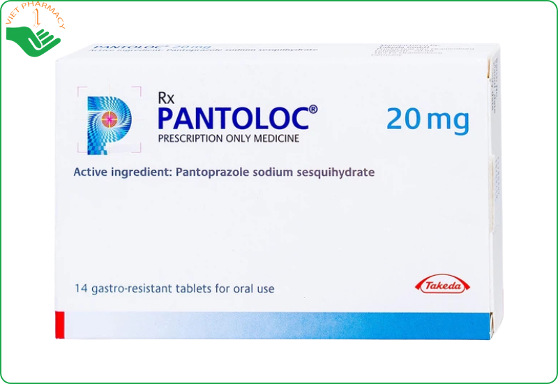 Thuốc trào ngược dạ dày của Nhật Pantoloc 20mg