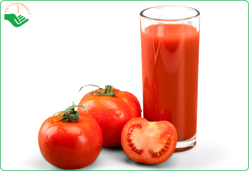 Sinh tố hoặc nước ép cà chua