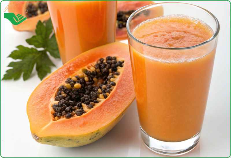 Nước ép hoặc sinh tố đu đủ