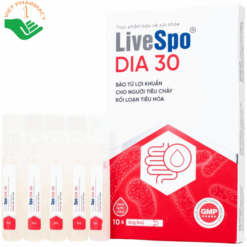 Bào tử lợi khuẩn Livespo DIA 30 hỗ trợ giảm các triệu chứng tiêu chảy cấp tính, rối loạn tiêu hoá