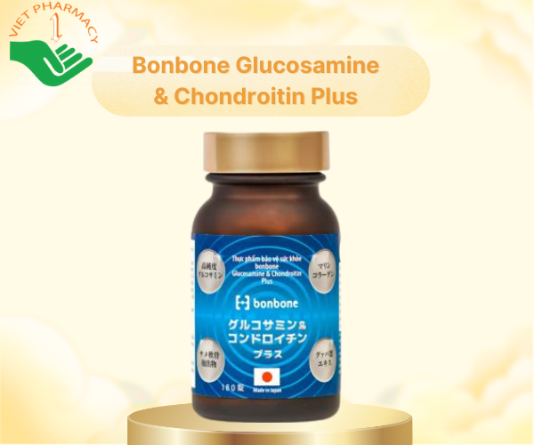 Thực phẩm bảo vệ sức khỏe Bonbone Glucosamine & Chondroitin Plus (Lọ 180 viên)
