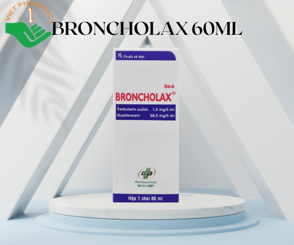 Thuốc Broncholax 60ml giảm ho do co thắt phế quản (Chai 60ml)