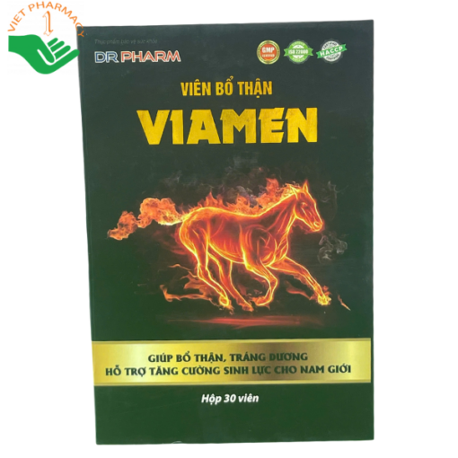 Viên uống Viamen hỗ trợ bổ thận, tráng dương, tăng cường sinh lực cho nam giới