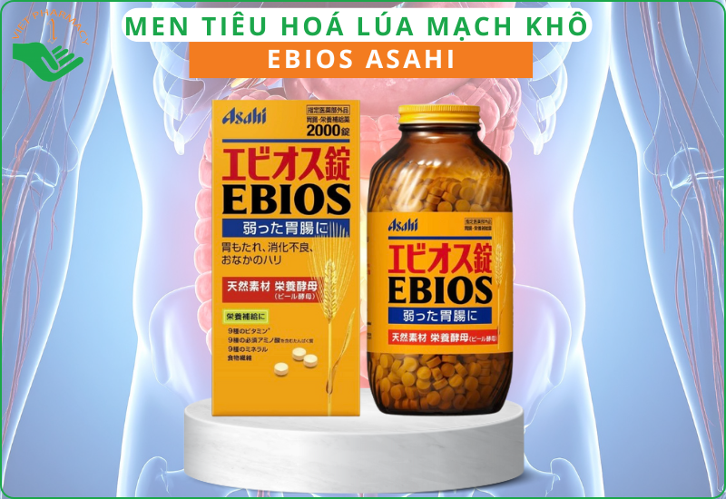 Men tiêu hoá lúa mạch khô Ebios Asahi
