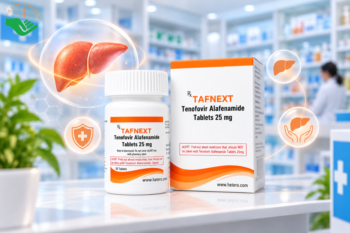 Thuốc TAFNEXT Tenofovir Alafenamide Tablets 25mg Hetero